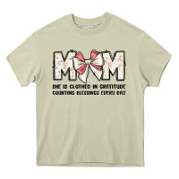 Mossy mom she is clothed in gratitude counting blessings Heavy Core Tee - JahusDesignShop