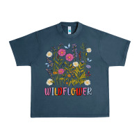 Midnight Navy wildflower malias Urban Heavy Tee - MaliasSmallBusiness