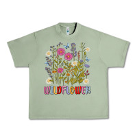 Oil Green wildflower malias Urban Heavy Tee - MaliasSmallBusiness