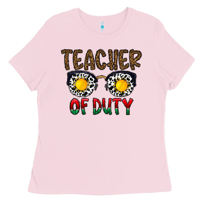 Teacher Of Duty Ladies Tee by CowhideDigitalArt | Teevron
