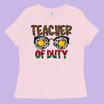 Teacher Of Duty Ladies Tee Designed By Cowhidedigitalart