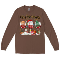Chestnut tipsy and bright christmas Long Sleeve Tee - MaliasSmallBusiness