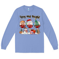 Colony Blue tipsy and bright christmas Long Sleeve Tee - MaliasSmallBusiness