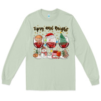 Matcha tipsy and bright christmas Long Sleeve Tee - MaliasSmallBusiness