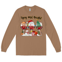 Toasted Coconut tipsy and bright christmas Long Sleeve Tee - MaliasSmallBusiness
