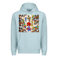 Blue Mist Faith puzzle ribbon tumbler Premium Hoodie - TumblerDesignByShophia