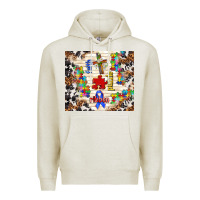Oatmeal Heather Faith puzzle ribbon tumbler Premium Hoodie - TumblerDesignByShophia