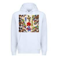 White Faith puzzle ribbon tumbler Premium Hoodie - TumblerDesignByShophia