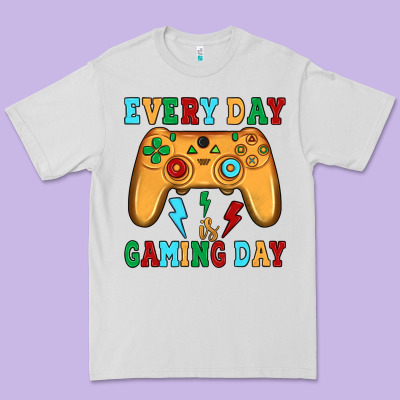 Every Day Is Gaming Day Premium Tee Designed By Jahusdesignshop