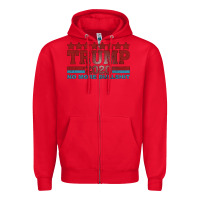Red TRUMP 2020 Zipper Hoodie - Bettercallsaul