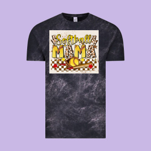 Softball Mom Vintage Tee Designed By Jahusdesignshop
