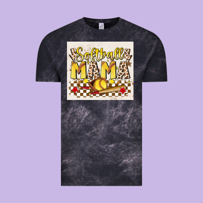 Softball Mom Vintage Tee Designed By Jahusdesignshop