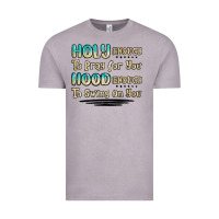 Vintage Zinc holy enough to pray for you hood enough to swing o Vintage Tee - MaliasSmallBusiness