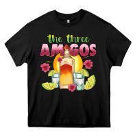 Black the three amigos Heavy Core Tee - JahusDesignShop