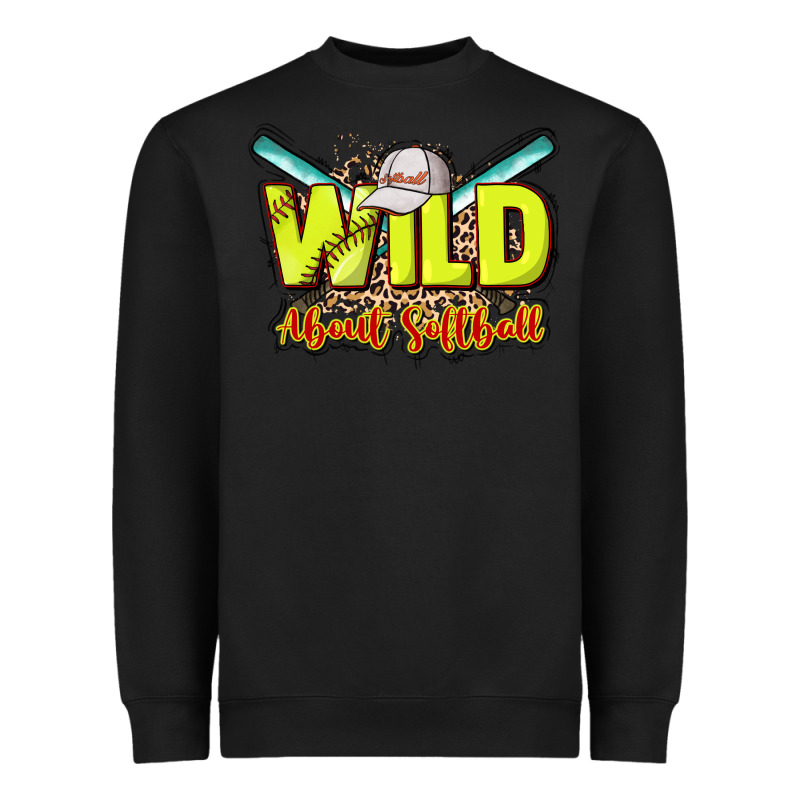 Wild About Softball Heavyweight Sweatshirt by NancyCooperArtShop | Teevron