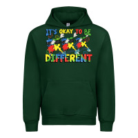 Forest Green It's okay to be different Autism Urban Hoodie - FaDigitalArtStudio