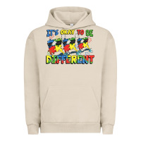 Pigment French Oak It's okay to be different Autism Urban Hoodie - FaDigitalArtStudio
