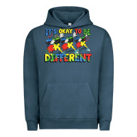 Pigment Midnight Navy It's okay to be different Autism Urban Hoodie - FaDigitalArtStudio