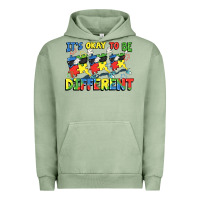Pigment Oil Green It's okay to be different Autism Urban Hoodie - FaDigitalArtStudio