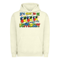 Pigment Pistachio It's okay to be different Autism Urban Hoodie - FaDigitalArtStudio