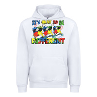 White It's okay to be different Autism Urban Hoodie - FaDigitalArtStudio