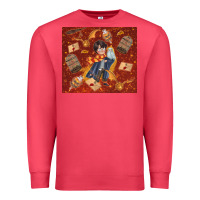 Cardinal wizard boy with magic items Premium Sweatshirt - TumblerDesignByShophia