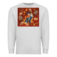 Dove Grey wizard boy with magic items Premium Sweatshirt - TumblerDesignByShophia