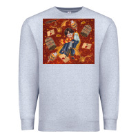 Heather Grey wizard boy with magic items Premium Sweatshirt - TumblerDesignByShophia