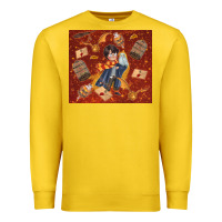 Lemon wizard boy with magic items Premium Sweatshirt - TumblerDesignByShophia