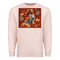 Pale Pink wizard boy with magic items Premium Sweatshirt - TumblerDesignByShophia