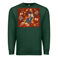 Sports Green wizard boy with magic items Premium Sweatshirt - TumblerDesignByShophia