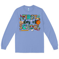 Colony Blue first day of school Long Sleeve Tee - NancyCooperArtShop