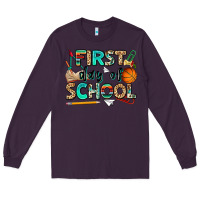 Plum first day of school Long Sleeve Tee - NancyCooperArtShop