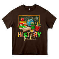 Chocolate Brown history teacher Heavy Core Tee - AdoDesignShop