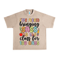 French Oak i ve been bringing sass to the class for 100 days Urban Heavy Tee - MaliasSmallBusiness