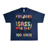 Navy i ve been bringing sass to the class for 100 days Urban Heavy Tee - MaliasSmallBusiness