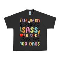 Pigment Black i ve been bringing sass to the class for 100 days Urban Heavy Tee - MaliasSmallBusiness