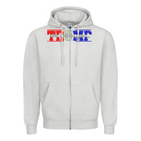 Dove Grey Trump 2020 Zipper Hoodie - Bettercallsaul