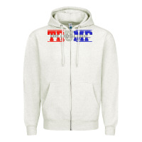 Oatmeal Heather Trump 2020 Zipper Hoodie - Bettercallsaul