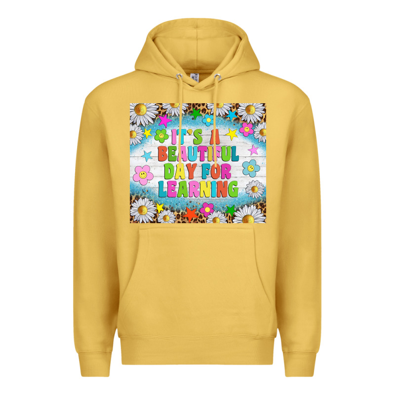 It's A Beautiful Day For Learning Tumblr Premium Hoodie by TumblerDesignByShophia | Teevron