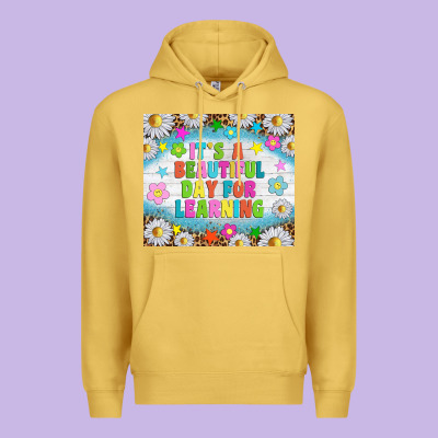 It's A Beautiful Day For Learning Tumblr Premium Hoodie Designed By Tumblerdesignbyshophia