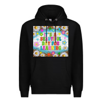 Black It's a beautiful day for learning tumblr Premium Hoodie - TumblerDesignByShophia