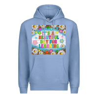 Colony Blue It's a beautiful day for learning tumblr Premium Hoodie - TumblerDesignByShophia