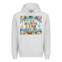 Dove Grey It's a beautiful day for learning tumblr Premium Hoodie - TumblerDesignByShophia