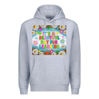 Heather Grey It's a beautiful day for learning tumblr Premium Hoodie - TumblerDesignByShophia
