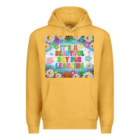 Mustard It's a beautiful day for learning tumblr Premium Hoodie - TumblerDesignByShophia