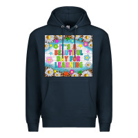 Navy It's a beautiful day for learning tumblr Premium Hoodie - TumblerDesignByShophia