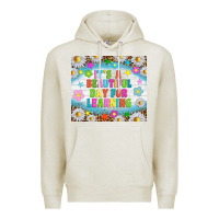 Oatmeal Heather It's a beautiful day for learning tumblr Premium Hoodie - TumblerDesignByShophia