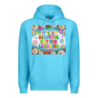 Ocean Blue It's a beautiful day for learning tumblr Premium Hoodie - TumblerDesignByShophia