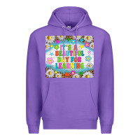 Purple It's a beautiful day for learning tumblr Premium Hoodie - TumblerDesignByShophia
